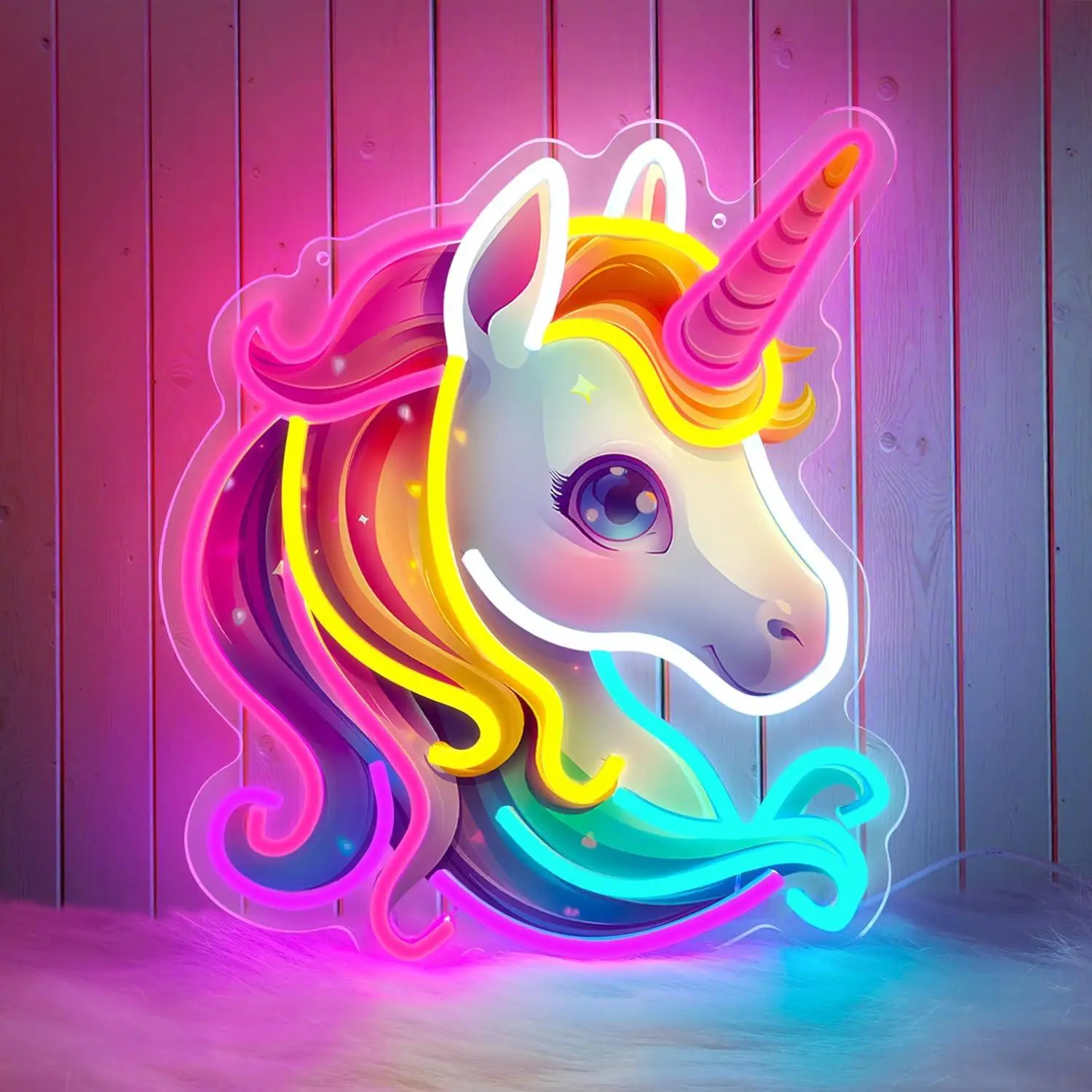 Unicorn Neon Sign Colorful Unicorn LED Lights for Girls Room Bedroom School Classroom Nursery Party Wall Art Decorations Gifts
Unicorn Neon Sign Colorful Unicorn LED Lights for Girls Room Bedroom School Classroom Nursery Party Wall Art Decorations Gifts