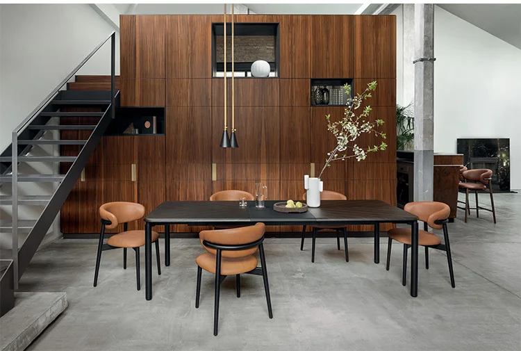Nordic solid wood dining chair modern simple light luxury designer fabric hotel back home restaurant table and
Nordic solid wood dining chair modern simple light luxury designer fabric hotel back home restaurant table and