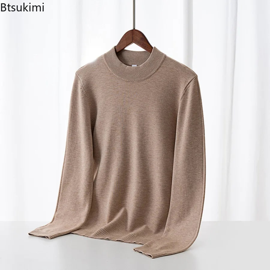 Новые мужские однотонные вязаные свитера с длинными рукавами, модные повседневные пуловеры с воротником-стойкой, осенне-зимние теплые топы, мужские свитера
Новые мужские однотонные вязаные свитера с длинными рукавами, модные повседневные пуловеры с воротником-стойкой, осенне-зимние теплые топы, мужские свитера