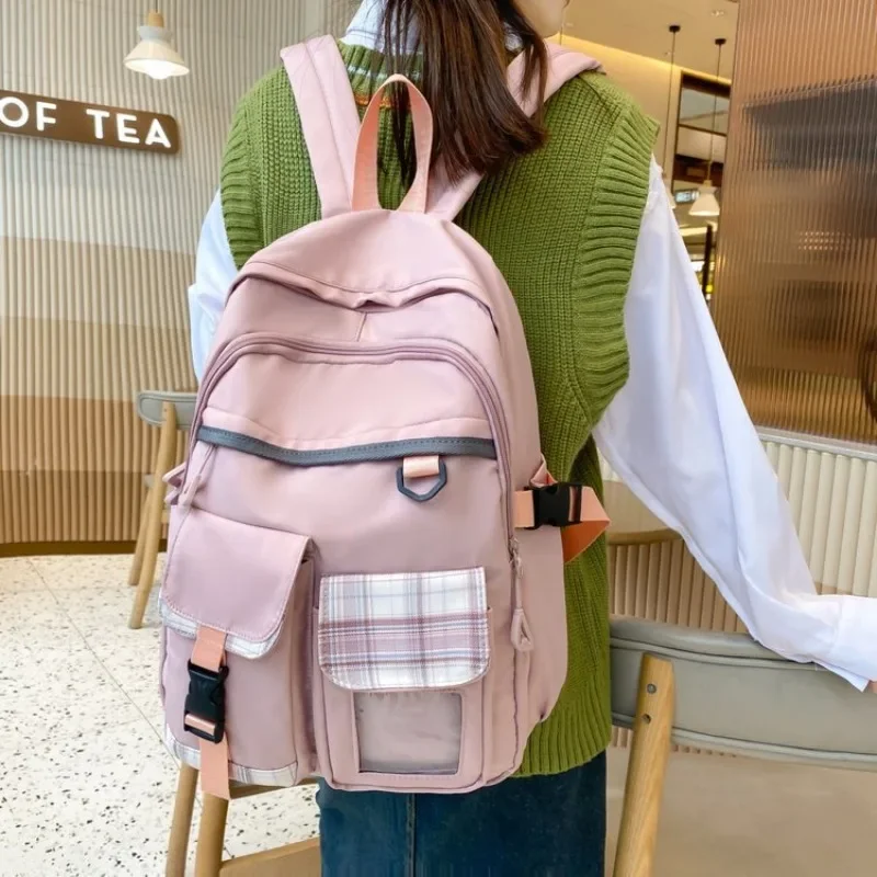 New Female Backpack College Students Simple Schoolbags Girl Large-capacity Computer waterproof Breathable Backpack
New Female Backpack College Students Simple Schoolbags Girl Large-capacity Computer waterproof Breathable Backpack