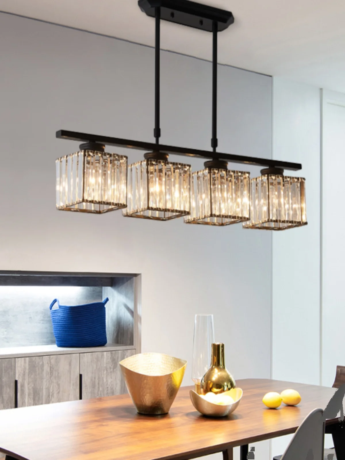 Dining Room Chandelier Three-Head Four-Head Dining Room Square Modern Minimalist Bar Light Luxury Elegant Crystal Lamps
Dining Room Chandelier Three-Head Four-Head Dining Room Square Modern Minimalist Bar Light Luxury Elegant Crystal Lamps