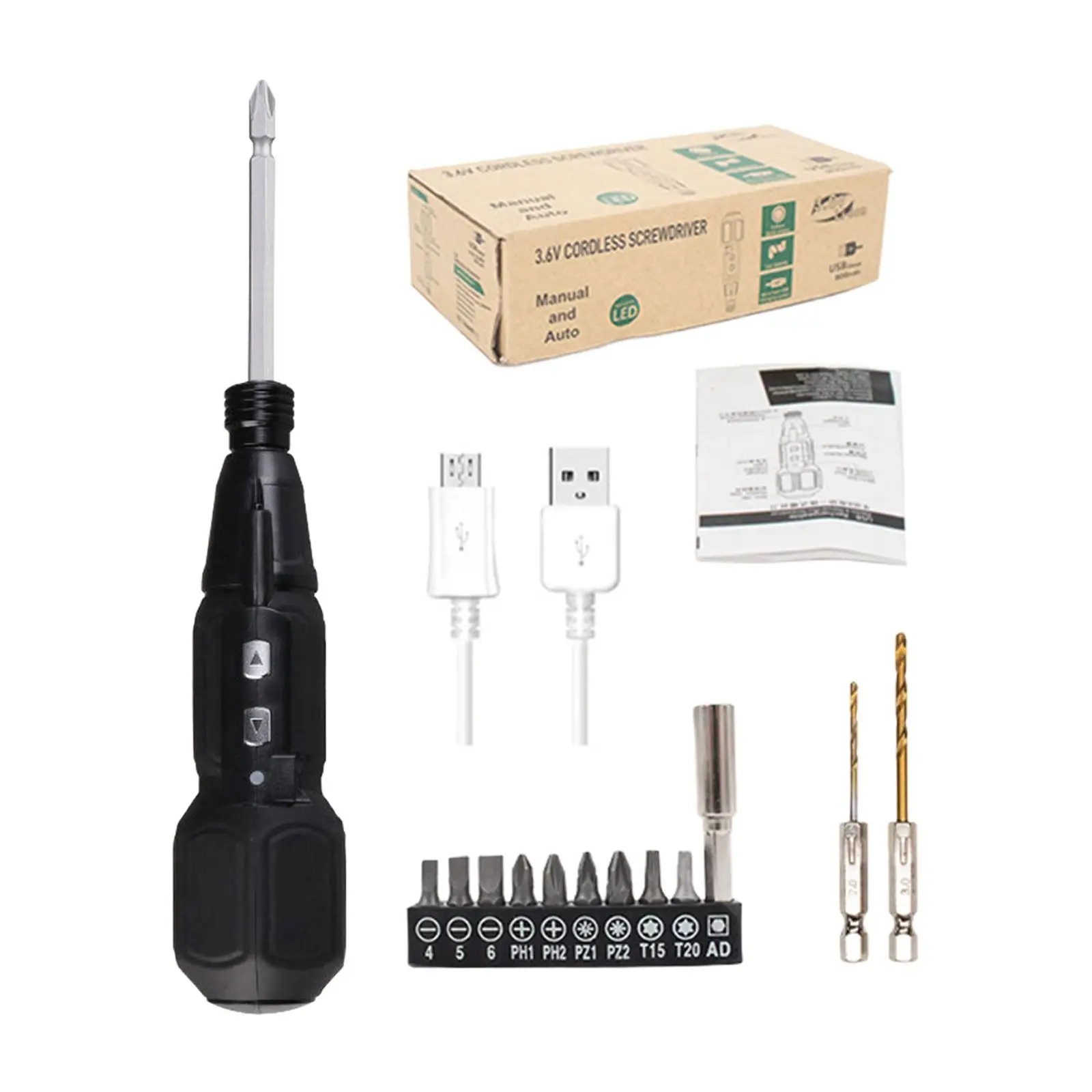 Cordless Power Screwdriver Durable with USB Cable Premium Aluminum Alloy Power Repair Tool Kit Electric Screwdriver Sets for PC
Cordless Power Screwdriver Durable with USB Cable Premium Aluminum Alloy Power Repair Tool Kit Electric Screwdriver Sets for PC