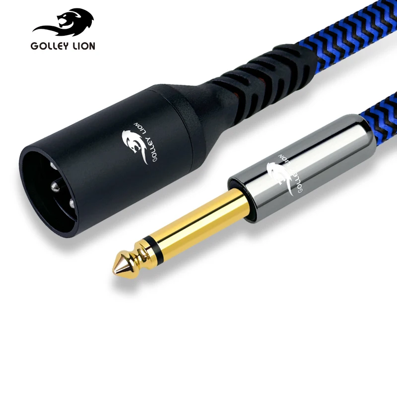 MONO 6.35mm to Regular 3-pin XLR Audio Cable for Electric Guitar Bass Mixer AMP Electronic Drum Keyboard Cable 1M 1.5M 2M 3M 5M
MONO 6.35mm to Regular 3-pin XLR Audio Cable for Electric Guitar Bass Mixer AMP Electronic Drum Keyboard Cable 1M 1.5M 2M 3M 5M