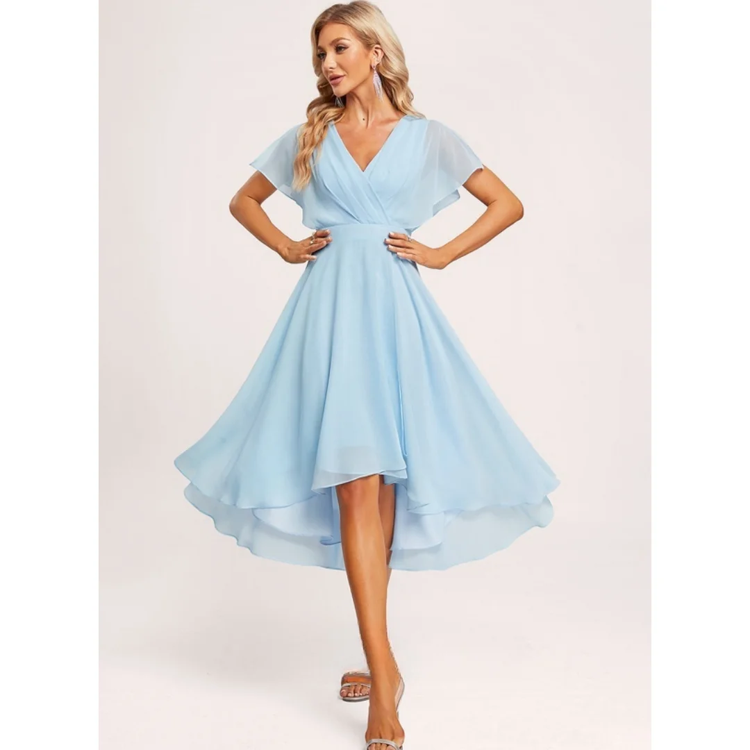 Mina Customized High and Low Luxurious Women's Evening Dresses for Special Occasions V-neck Short Style Prom Dress Party Elegant
Mina Customized High and Low Luxurious Women's Evening Dresses for Special Occasions V-neck Short Style Prom Dress Party Elegant