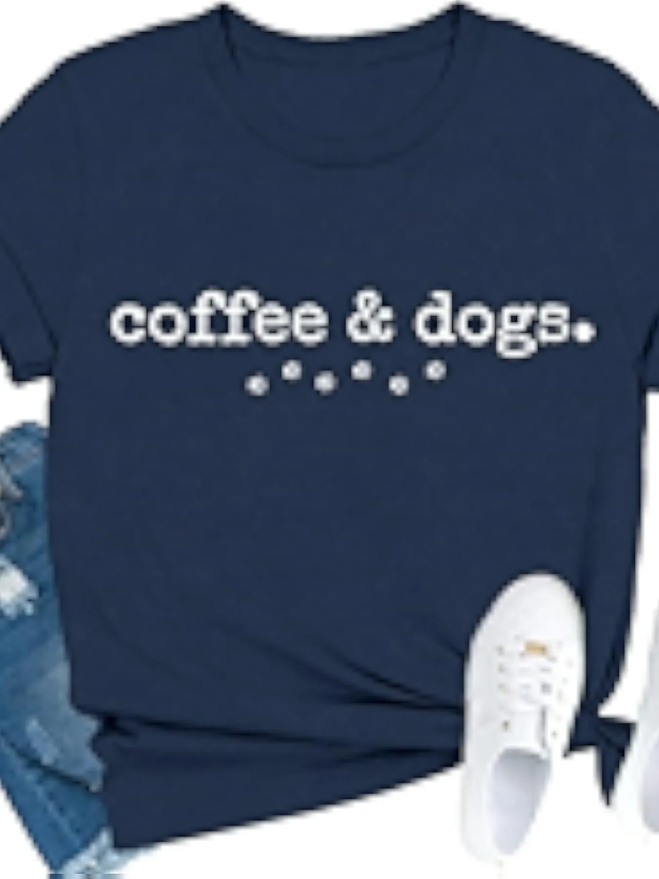 Plus size women's short sleeve T-shirt Coffee And Dogs Pattern Daily comfortable versatile style summer outfit women's clothing
Plus size women's short sleeve T-shirt Coffee And Dogs Pattern Daily comfortable versatile style summer outfit women's clothing