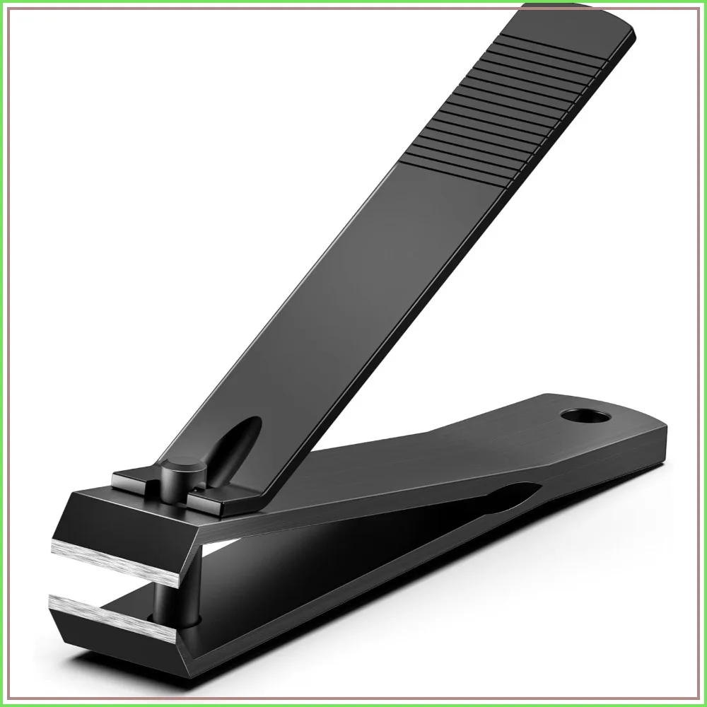 Heavy Duty Straight Blade Nail Clippers for Thick Toenails, Professional Stainless Steel Fingernail Toenail Clippers Trimmers - Thick Wide Jaw Toe Nail Clippings for Seniors, Men & Women (Black)
Heavy Duty Straight Blade Nail Clippers for Thick Toenails, Professional Stainless Steel Fingernail Toenail Clippers Trimmers - Thick Wide Jaw Toe Nail Clippings for Seniors, Men & Women (Black)