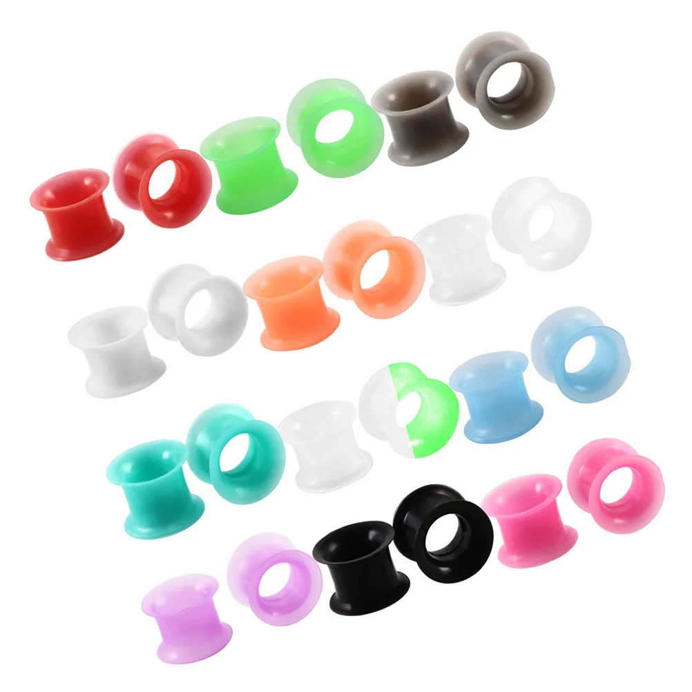 24pcs Silicone Ear Tunnels Plugs Ear Stretchers Expanders Double Flared Flesh Tunnels Ear Piercing Jewelry (Mixed Color 3mm)
24pcs Silicone Ear Tunnels Plugs Ear Stretchers Expanders Double Flared Flesh Tunnels Ear Piercing Jewelry (Mixed Color 3mm)