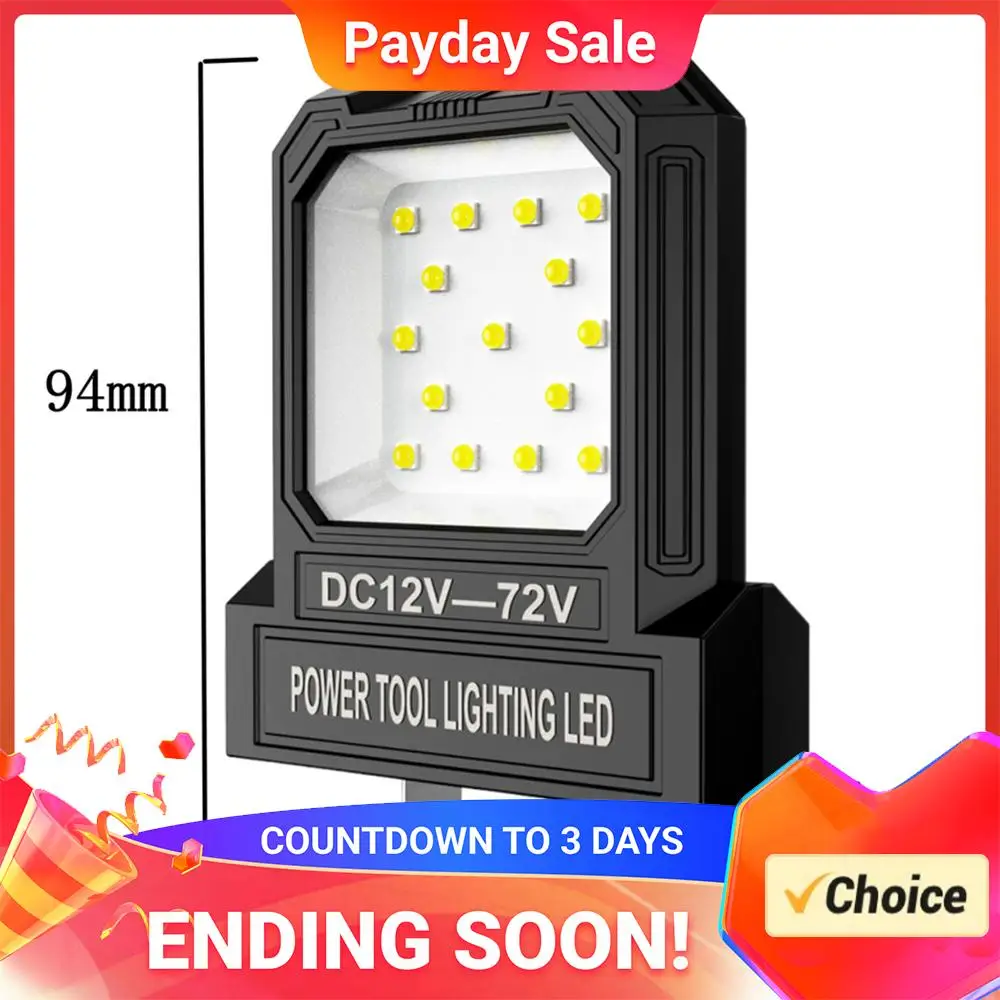 12V-72V LED Mini Pocket Work Light 550LM No Battery Long-Lasting Strong Light Outdoor Lighting Floodlight Power Tool Accessories
12V-72V LED Mini Pocket Work Light 550LM No Battery Long-Lasting Strong Light Outdoor Lighting Floodlight Power Tool Accessories