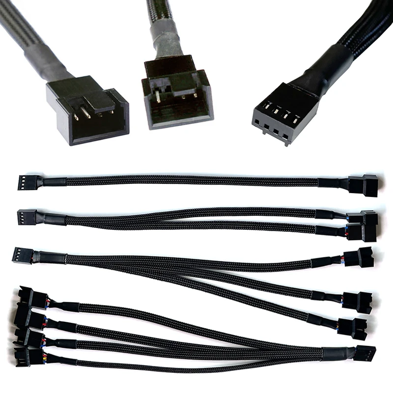 1pcs PWM Fan Splitter 4pin Adapter Cable 1 To 1 2 3 4 Computer CPU Fan Splitter PC Fan Extension Power Cable Fan Y Splitter 26cm
1pcs PWM Fan Splitter 4pin Adapter Cable 1 To 1 2 3 4 Computer CPU Fan Splitter PC Fan Extension Power Cable Fan Y Splitter 26cm