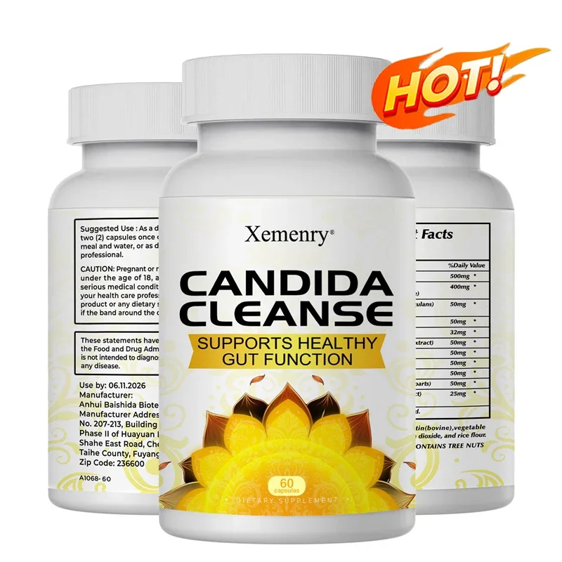 Candida Cleanse - Intestinal Health, Colon Detox Formula, Relieves Constipation and Bloating 30/60pcs
Candida Cleanse - Intestinal Health, Colon Detox Formula, Relieves Constipation and Bloating 30/60pcs