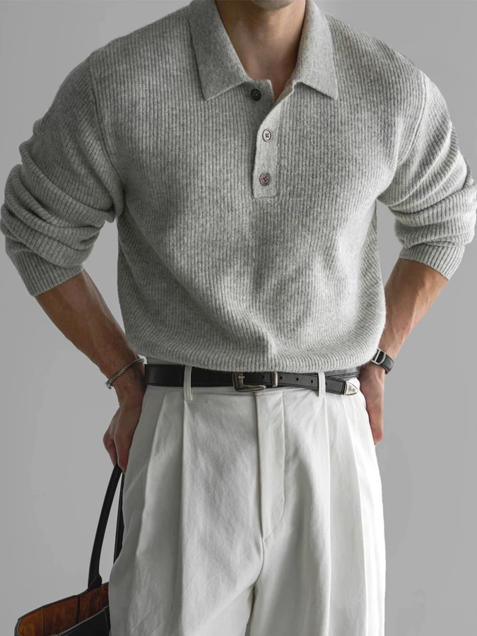 Мужской вязаный свитер American Sle Hard Man Pure Color, повседневная рабочая одежда, с длинным рукавом, отложным воротником, тонкий шерстяной.
Мужской вязаный свитер American Sle Hard Man Pure Color, повседневная рабочая одежда, с длинным рукавом, отложным воротником, тонкий шерстяной.