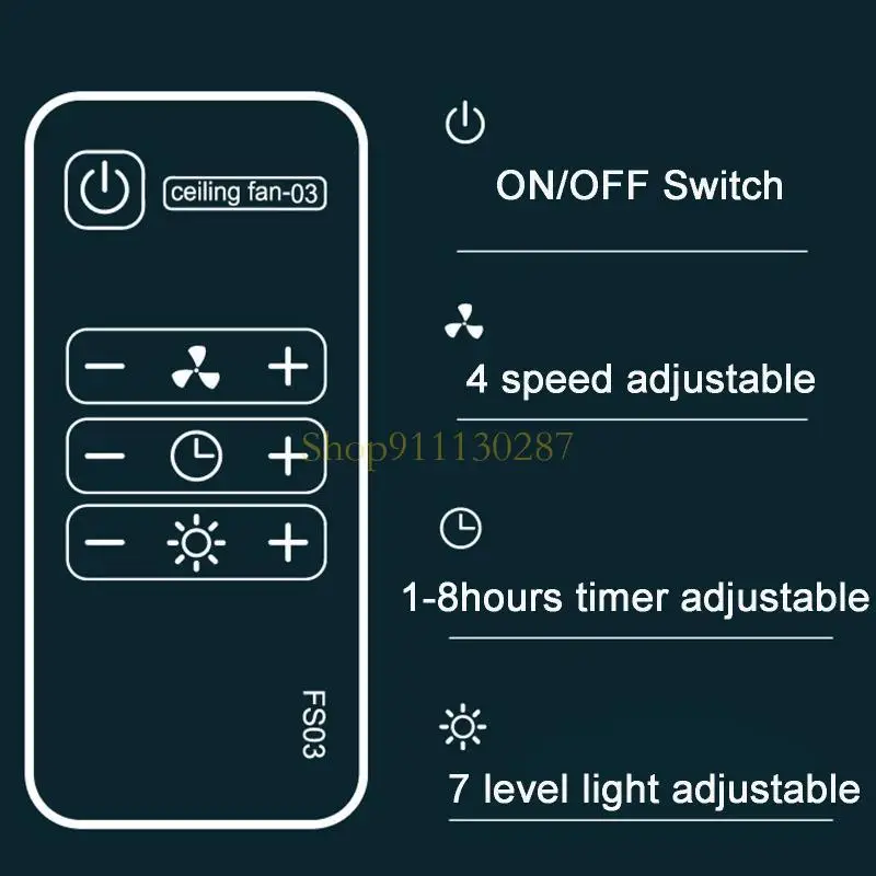 J1HC 8000mAh USB Rechargeable Remote Control Timing Camping Fan 4 Gears Tent Ceiling Fan with LED Lamp for Home Outdoor Bed
J1HC 8000mAh USB Rechargeable Remote Control Timing Camping Fan 4 Gears Tent Ceiling Fan with LED Lamp for Home Outdoor Bed