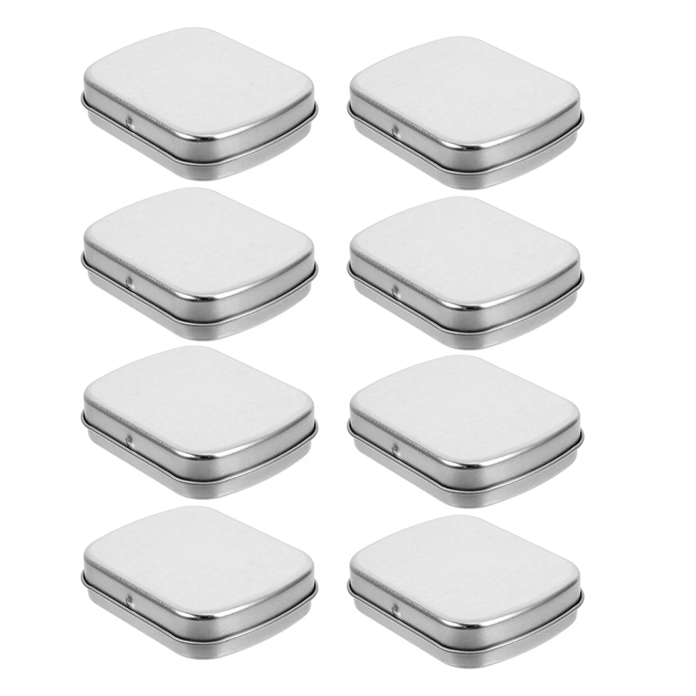 8Pcs Tinplate Candy Box with Lid Small Metal Storage Tin Hinged Design Smooth Finish for Party Favors Desktop Organization Craft
8Pcs Tinplate Candy Box with Lid Small Metal Storage Tin Hinged Design Smooth Finish for Party Favors Desktop Organization Craft
