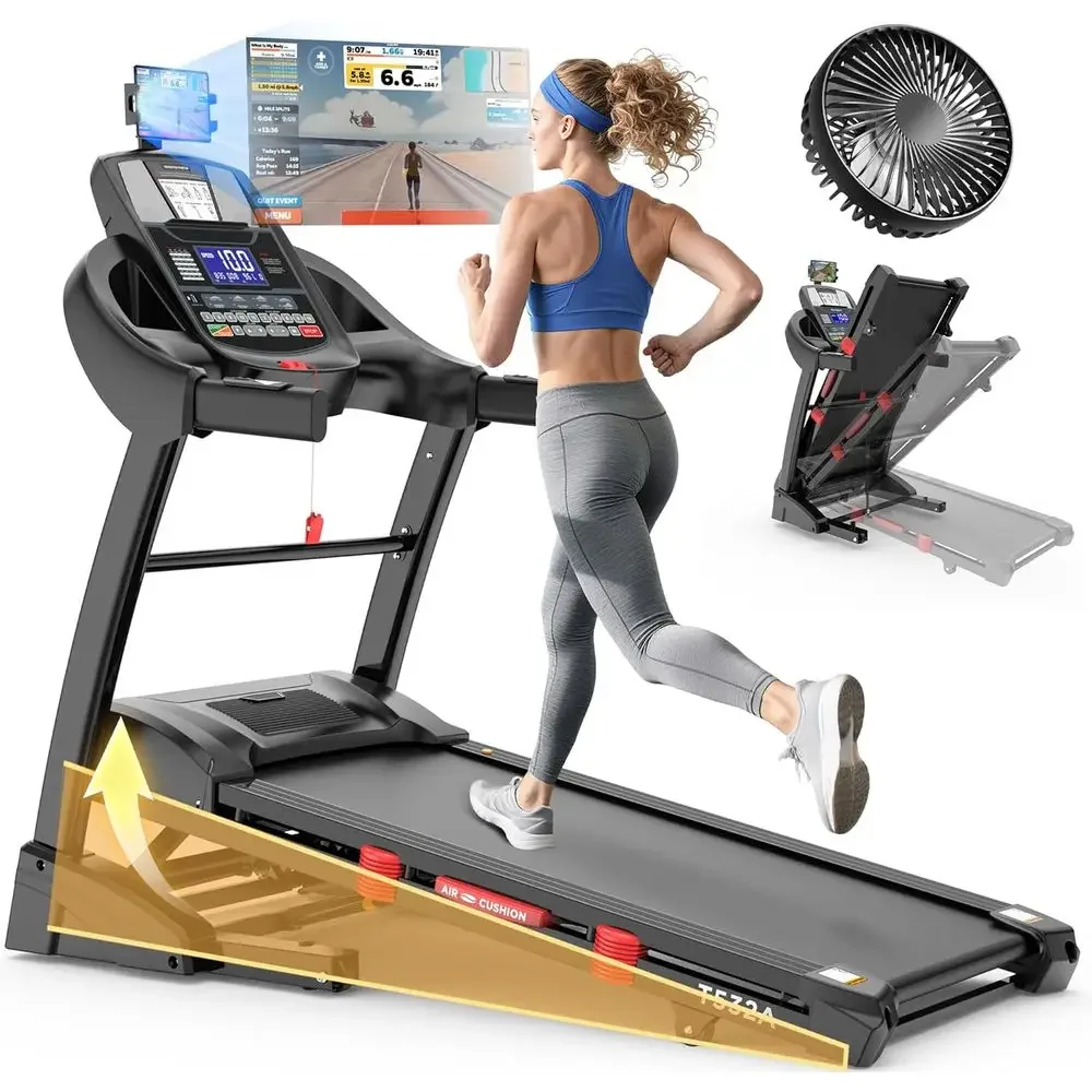 High-Capacity Incline Treadmill with Auto and Manual Adjustments, up to 10MPH, 18'' Belt, 71 Workout Programs, Cushioning & Knee
High-Capacity Incline Treadmill with Auto and Manual Adjustments, up to 10MPH, 18'' Belt, 71 Workout Programs, Cushioning & Knee