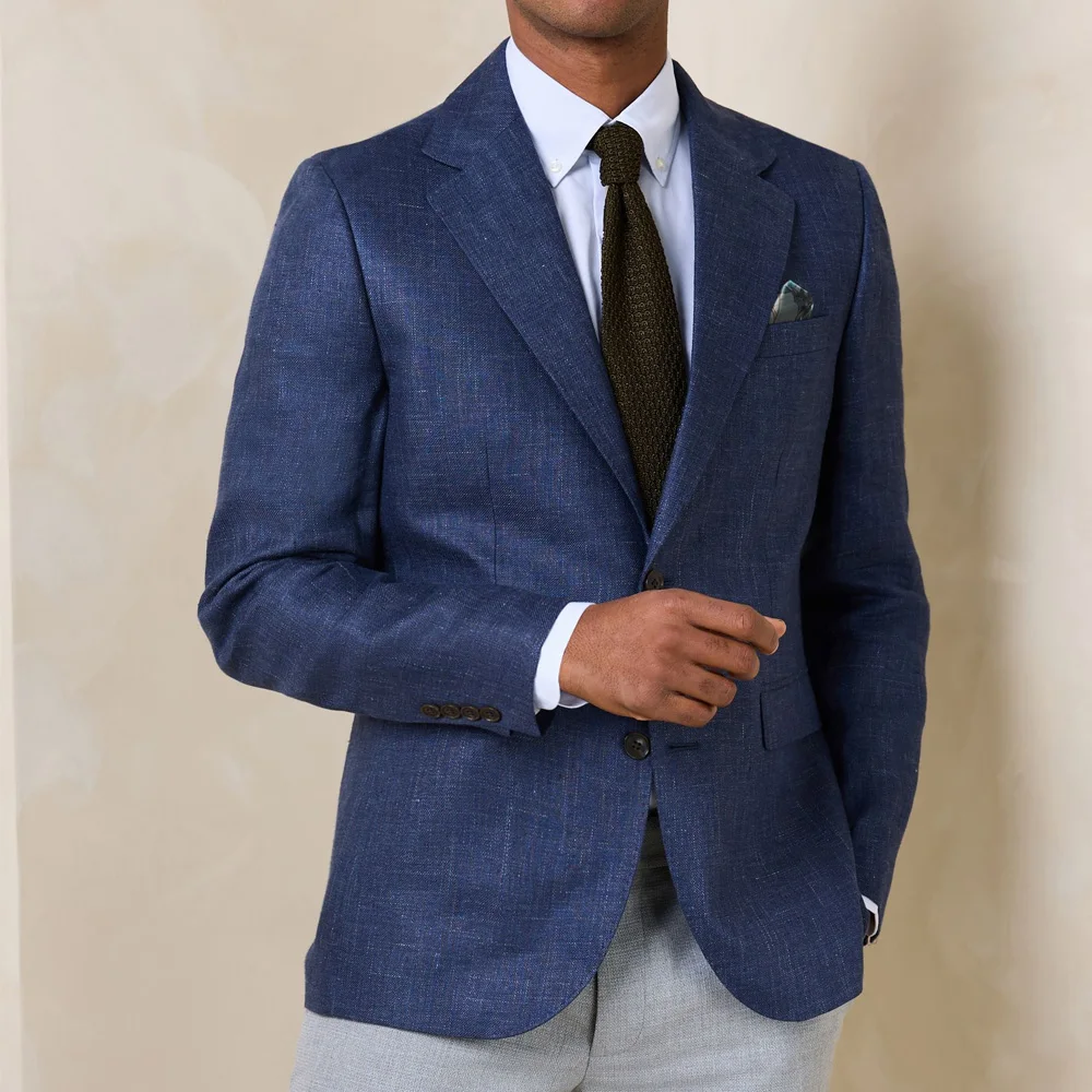 Linen Fashion Suit Jackets Notch Lapels Lightweight Man Jackets High Quality Single-Breasted Urban Blazers Solid Color Business
Linen Fashion Suit Jackets Notch Lapels Lightweight Man Jackets High Quality Single-Breasted Urban Blazers Solid Color Business