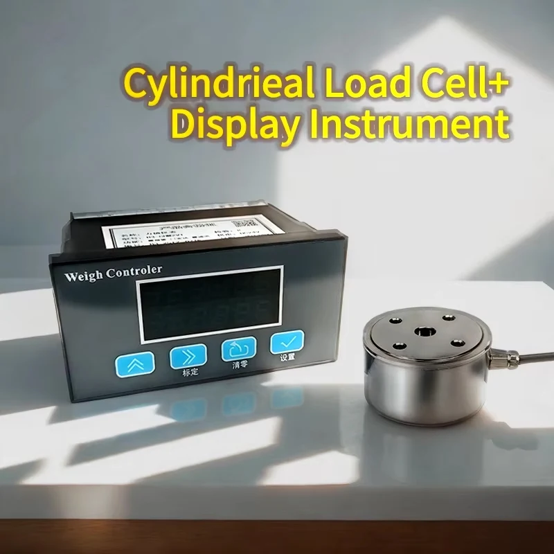 Cylindrical Load Cell & Digital Weight Display Controller Set Precision Micro Weighing Sensor with Alarm Function modbus RTU