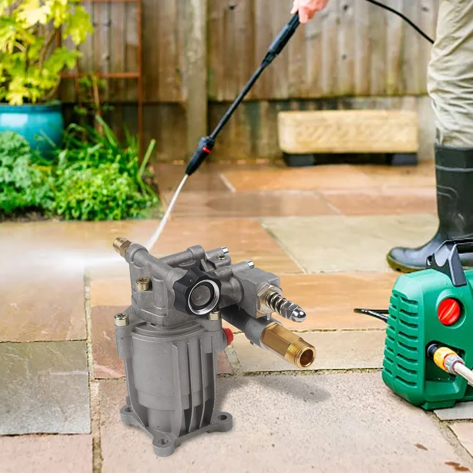 Replacement Pump for Gas Pressure Washers 3400 PSI at 2 5 GPM with Enhanced Performance and Thermal Protection
Replacement Pump for Gas Pressure Washers 3400 PSI at 2 5 GPM with Enhanced Performance and Thermal Protection