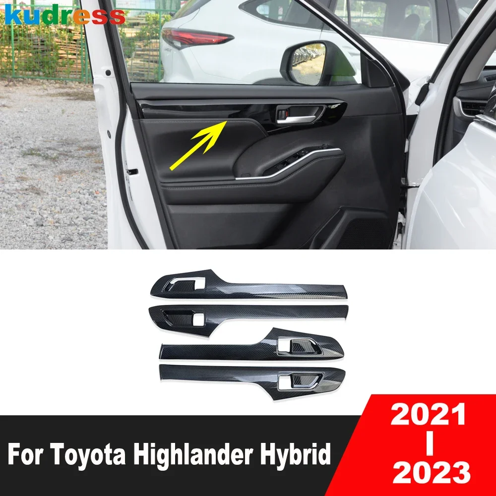 Внутренняя дверная ручка автомобиля, крышка чаши, отделка для Toyota Highlander Hybrid 2021 2022 2023, аксессуары для интерьера из углеродного волокна
Внутренняя дверная ручка автомобиля, крышка чаши, отделка для Toyota Highlander Hybrid 2021 2022 2023, аксессуары для интерьера из углеродного волокна