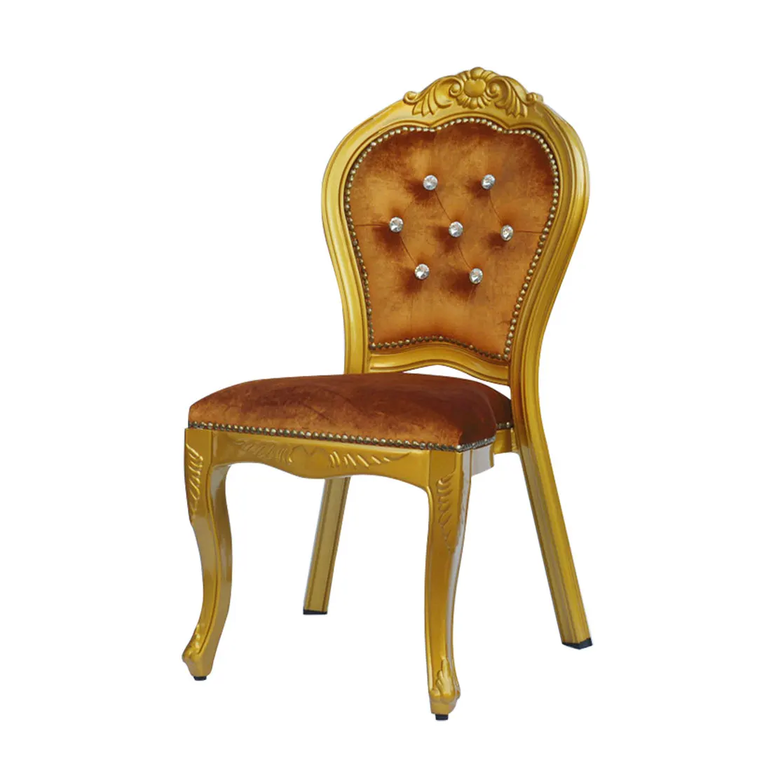Hotel Wedding Chair Luxury Design Banquet Dinning King Royal Antique Tufted Diamond Back Chairs in Gold
Hotel Wedding Chair Luxury Design Banquet Dinning King Royal Antique Tufted Diamond Back Chairs in Gold