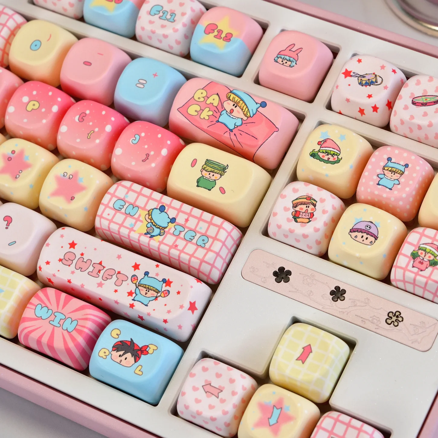 Набор клавиш Magic Cat PBT 129 клавиш Cherry MOA Цвет Розовый Подходит для механической клавиатуры 60/84/98/108
Набор клавиш Magic Cat PBT 129 клавиш Cherry MOA Цвет Розовый Подходит для механической клавиатуры 60/84/98/108