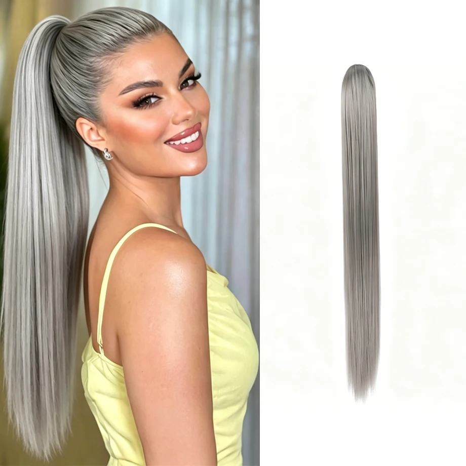 22" Synthetic Ponytail Hair Extensions Ponytail Long Claw Hair Ponytail Extension Natural Looking Synthetic Hairpiece for Women
22" Synthetic Ponytail Hair Extensions Ponytail Long Claw Hair Ponytail Extension Natural Looking Synthetic Hairpiece for Women