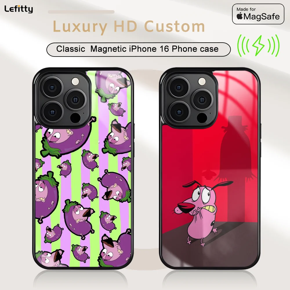 Cartoon C-Cowardly Dog Phone Case For iPhone 16 15 14 13 12 11 Pro Max Plus Mini Magnetic Magsafe Wireless Charging Cover
Cartoon C-Cowardly Dog Phone Case For iPhone 16 15 14 13 12 11 Pro Max Plus Mini Magnetic Magsafe Wireless Charging Cover