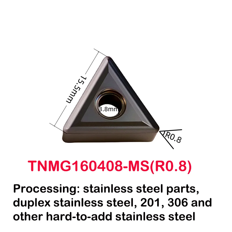 YRFL 10PCS CNC Turning Insert Triangular Cylindrical Lathe Cutter TNMG 160404 160408 Stainless Steel Slotted Carbide Inserts
YRFL 10PCS CNC Turning Insert Triangular Cylindrical Lathe Cutter TNMG 160404 160408 Stainless Steel Slotted Carbide Inserts
