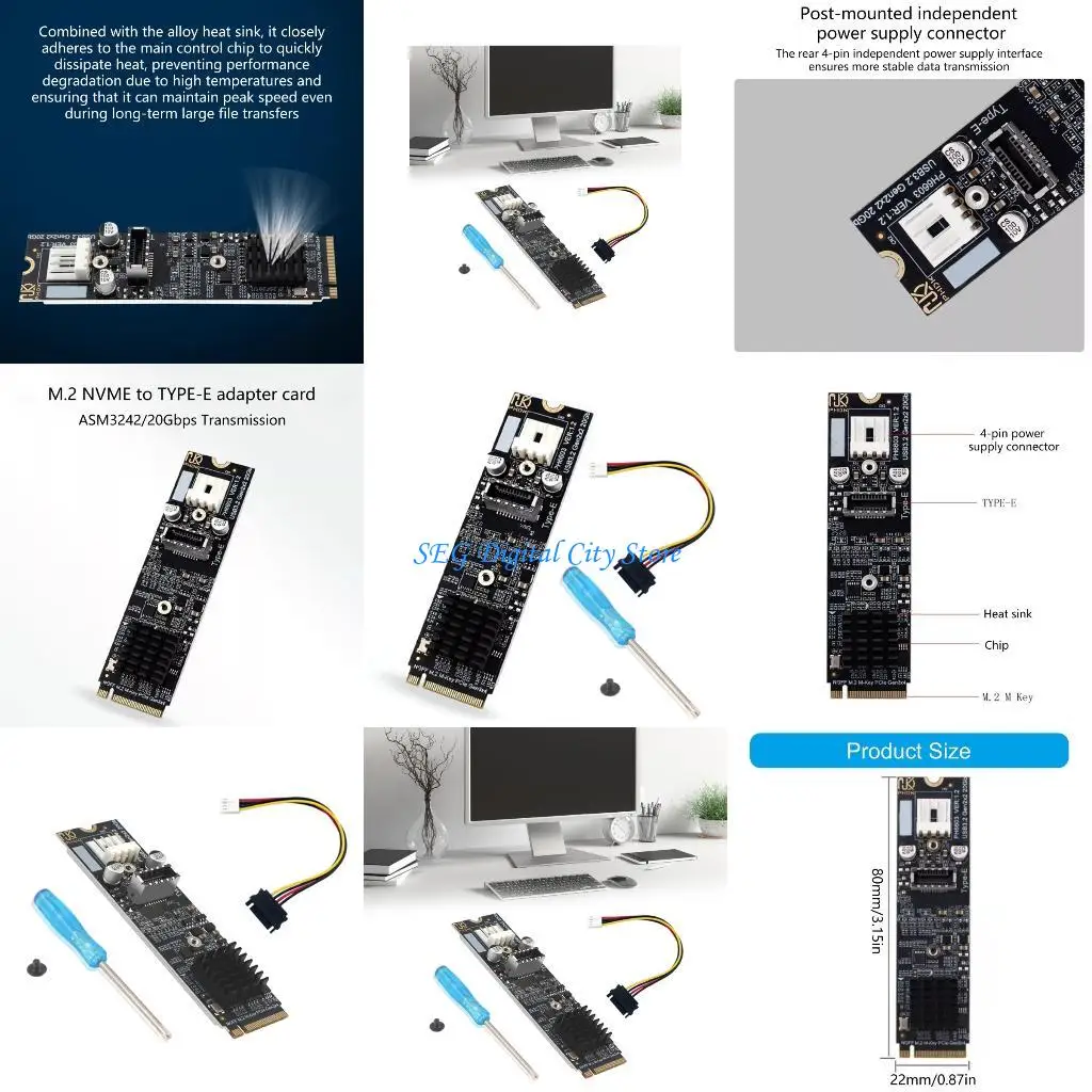 U75B M.2 NVME Type C & Type-E 20G Converter Not Need Driver Easy Installation
U75B M.2 NVME Type C & Type-E 20G Converter Not Need Driver Easy Installation