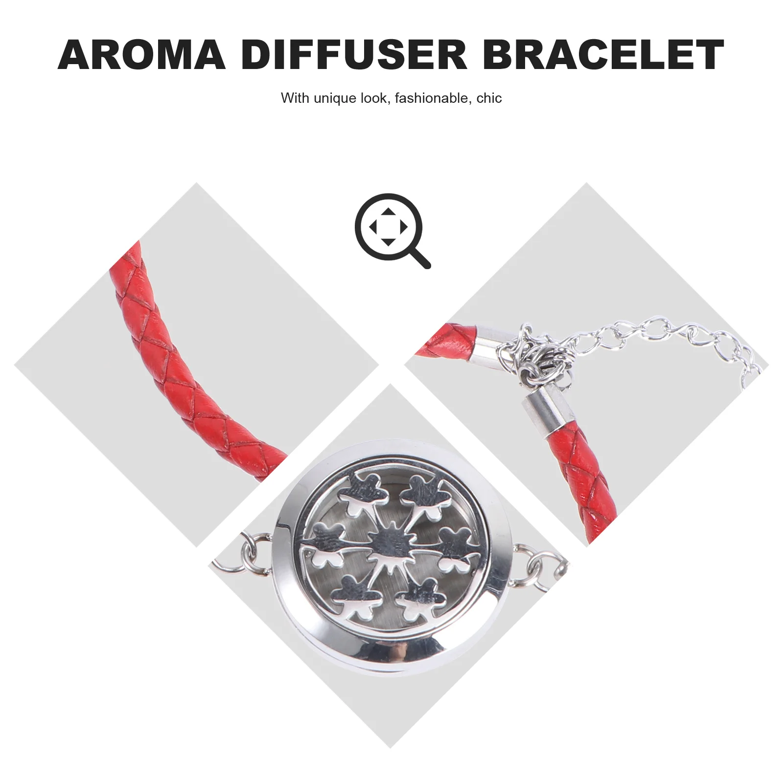 Perfume Bracelet Red String Stainless Steel Aromatherapy Essential Oil Diffuser for Woman Bangle Cotton Slice 
Perfume Bracelet Red String Stainless Steel Aromatherapy Essential Oil Diffuser for Woman Bangle Cotton Slice
