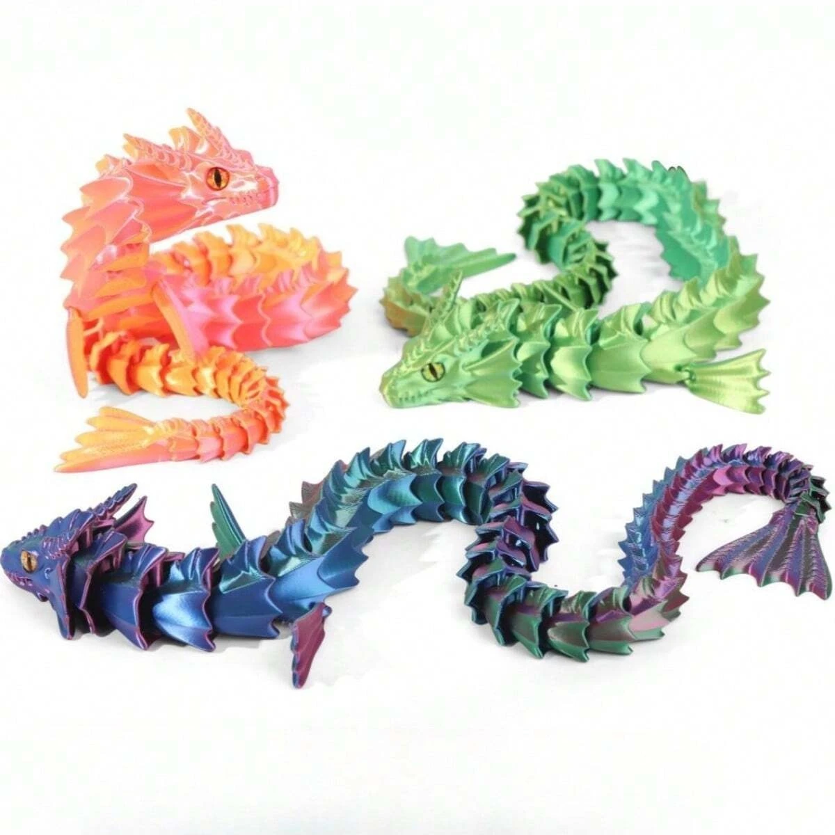 11.81inch 3D Printed Dragon Toy Full Articulated Dragon Modle Movable Rotatable Articulated Desktop Ornament Kid Toy Easter Gift
11.81inch 3D Printed Dragon Toy Full Articulated Dragon Modle Movable Rotatable Articulated Desktop Ornament Kid Toy Easter Gift