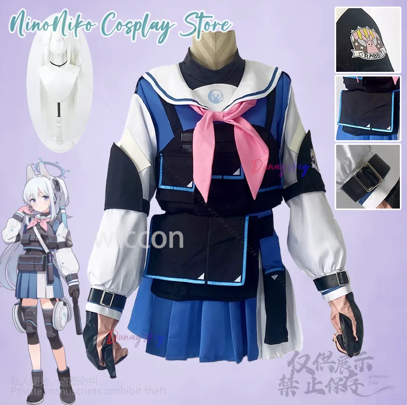 Мультфильм Tsukiyuki Miyakoanime Game Blue Archive Косплей Костюм Jk Школьная форма Платье Лолита Парики Джирай Kei Девушки 코스프레
Мультфильм Tsukiyuki Miyakoanime Game Blue Archive Косплей Костюм Jk Школьная форма Платье Лолита Парики Джирай Kei Девушки 코스프레