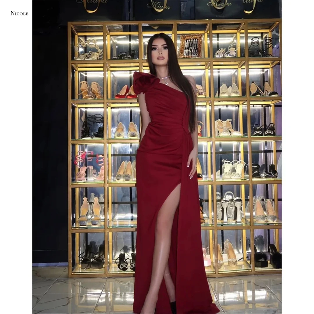 Nicole Off-shoulder Formal Dresses for Special Occasions Claret Elegant Dress Luxury Prom Dresses 2025 Custom Made Satin Cloth
Nicole Off-shoulder Formal Dresses for Special Occasions Claret Elegant Dress Luxury Prom Dresses 2025 Custom Made Satin Cloth