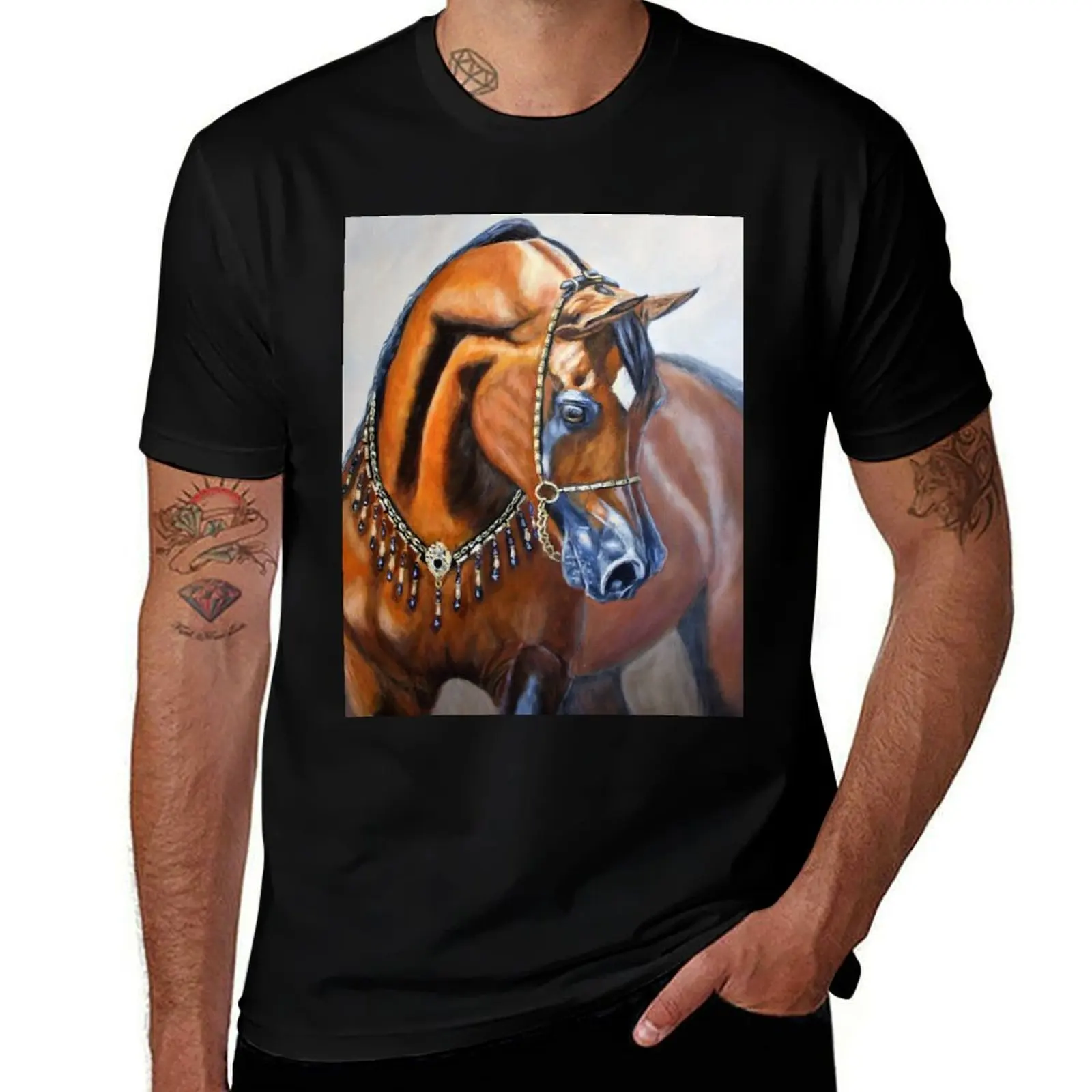 Arabian horse T-Shirt t shirt personalised t shirts for man cotton soft t shirt man cotton T-shirt
Arabian horse T-Shirt t shirt personalised t shirts for man cotton soft t shirt man cotton T-shirt