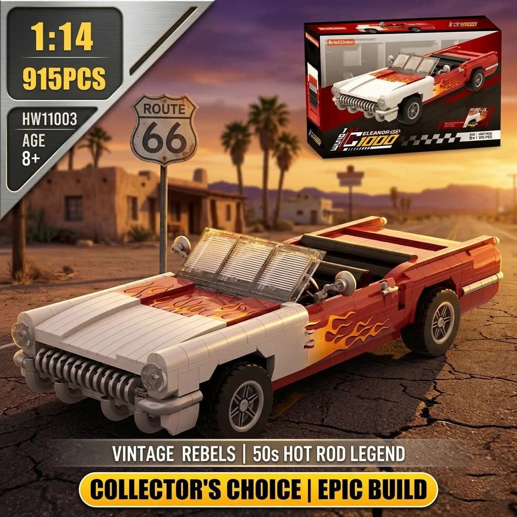 Retro Building Block Toy Chevrolet Corvette C1 Car Block Toy Set (915 PCS) - Boy's Toy - Birthday Gift/Christmas Gift
Retro Building Block Toy Chevrolet Corvette C1 Car Block Toy Set (915 PCS) - Boy's Toy - Birthday Gift/Christmas Gift