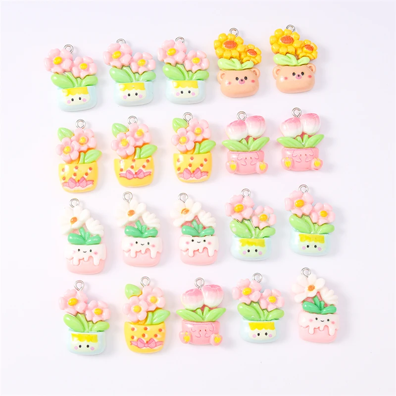 Duarte 20Pcs/Lot Mix Resin Potted Plant Flower Charms Pendants for Jewelry Making Earrings Necklaces Bracelets DIY Crafts Gifts
Duarte 20Pcs/Lot Mix Resin Potted Plant Flower Charms Pendants for Jewelry Making Earrings Necklaces Bracelets DIY Crafts Gifts