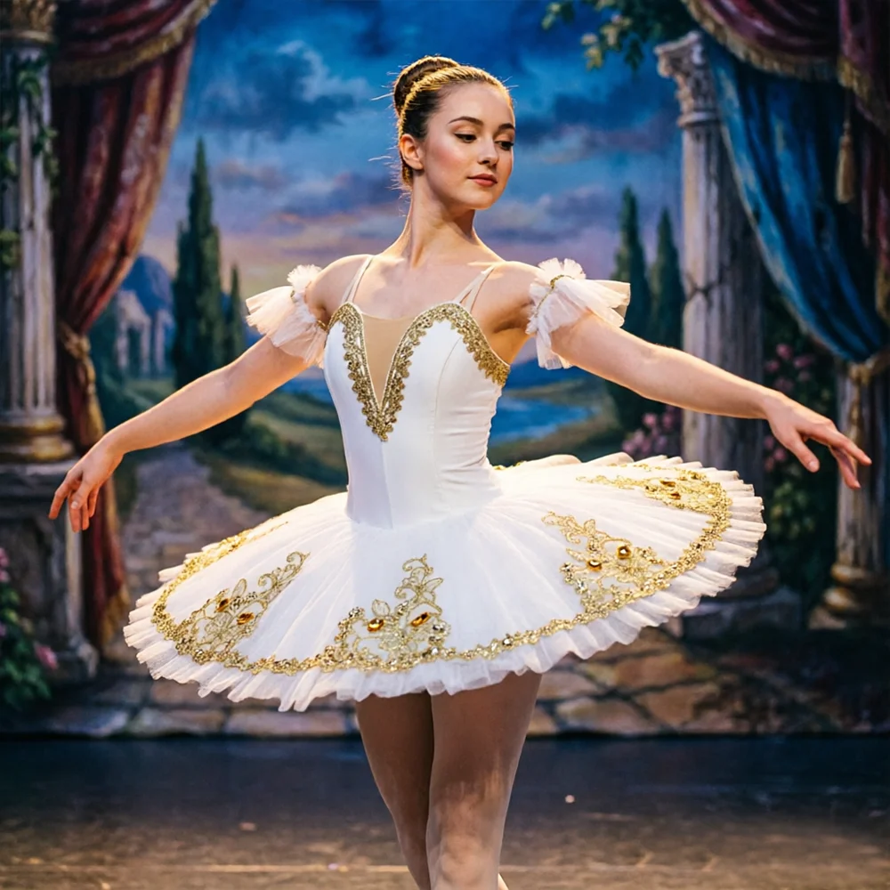 Ballet Tutu Girls High Quality Platter Pancake Tutu Ballerina Party Dress Swan Lake Dance Costume for Kids Performance
Ballet Tutu Girls High Quality Platter Pancake Tutu Ballerina Party Dress Swan Lake Dance Costume for Kids Performance