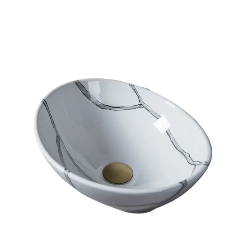 Imitation marble pattern Nordic style hand wash single basin Household ceramic washbasin Art stage basin
Imitation marble pattern Nordic style hand wash single basin Household ceramic washbasin Art stage basin