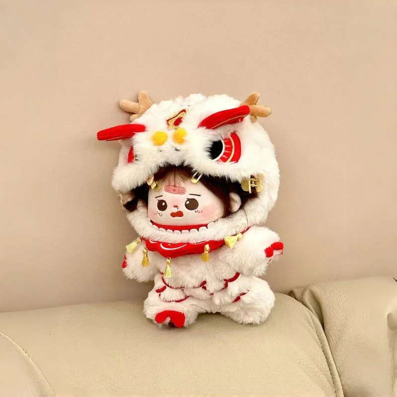20cm Baby Clothes Plush Animal Jumpsuit Hooded Cotton Doll Lion Dance Costume Lion Dance Set New Year'S Greetings Costume
20cm Baby Clothes Plush Animal Jumpsuit Hooded Cotton Doll Lion Dance Costume Lion Dance Set New Year'S Greetings Costume