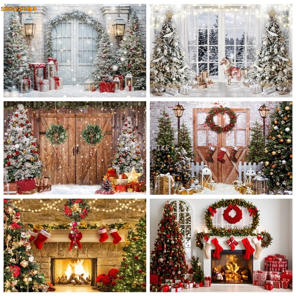 Christmas Backdrop Winter Window Xmas Tree Gifts Fireplace Baby Portrait Family Party Decor Photography Background Photo Studio
Christmas Backdrop Winter Window Xmas Tree Gifts Fireplace Baby Portrait Family Party Decor Photography Background Photo Studio