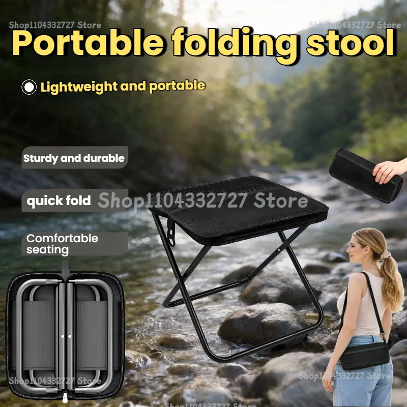 Portable Folding Stool Lightweight Sturdy Frame Heavy Duty Folding Camping Chair for Adults Outdoor Use Supports 120KG Capacity
Portable Folding Stool Lightweight Sturdy Frame Heavy Duty Folding Camping Chair for Adults Outdoor Use Supports 120KG Capacity