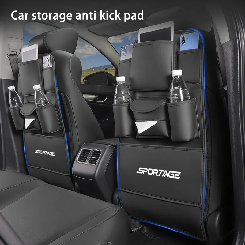 Car Seat Back Storage Bag All in one Car Organizer Hanging Bag with Tissue Cup Holder Anti Kick Pad for KIA Sportage 3 Nq5 2015
Car Seat Back Storage Bag All in one Car Organizer Hanging Bag with Tissue Cup Holder Anti Kick Pad for KIA Sportage 3 Nq5 2015