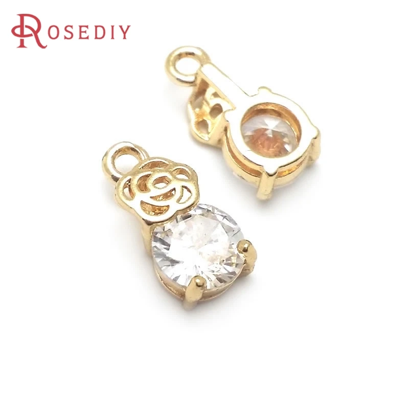 10PCS 18K Gold Color Rose Round Charms Pendants High Quality Necklace Earrings Diy Jewelry Accessories
10PCS 18K Gold Color Rose Round Charms Pendants High Quality Necklace Earrings Diy Jewelry Accessories