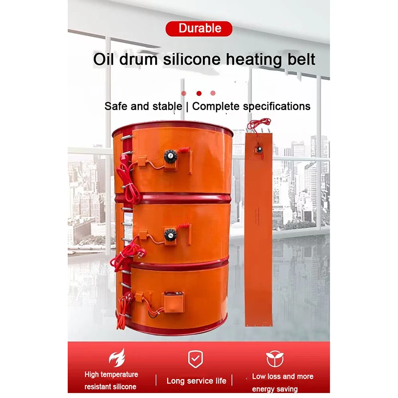 Metal Barrel Heater 2000W Oil Drum Electric Silicone Heating Belt Silicone Band Heater Silicone Rubber Warmer Gas Tank
Metal Barrel Heater 2000W Oil Drum Electric Silicone Heating Belt Silicone Band Heater Silicone Rubber Warmer Gas Tank