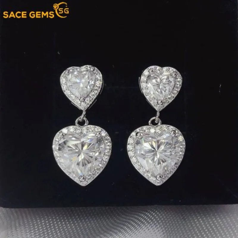 SACE GEMS Certified 5ct D Color Moissanite Stud Earrings for Women Diamond Drop Earrings 925 Sterling Silver Wedding Jewelry GRA
SACE GEMS Certified 5ct D Color Moissanite Stud Earrings for Women Diamond Drop Earrings 925 Sterling Silver Wedding Jewelry GRA