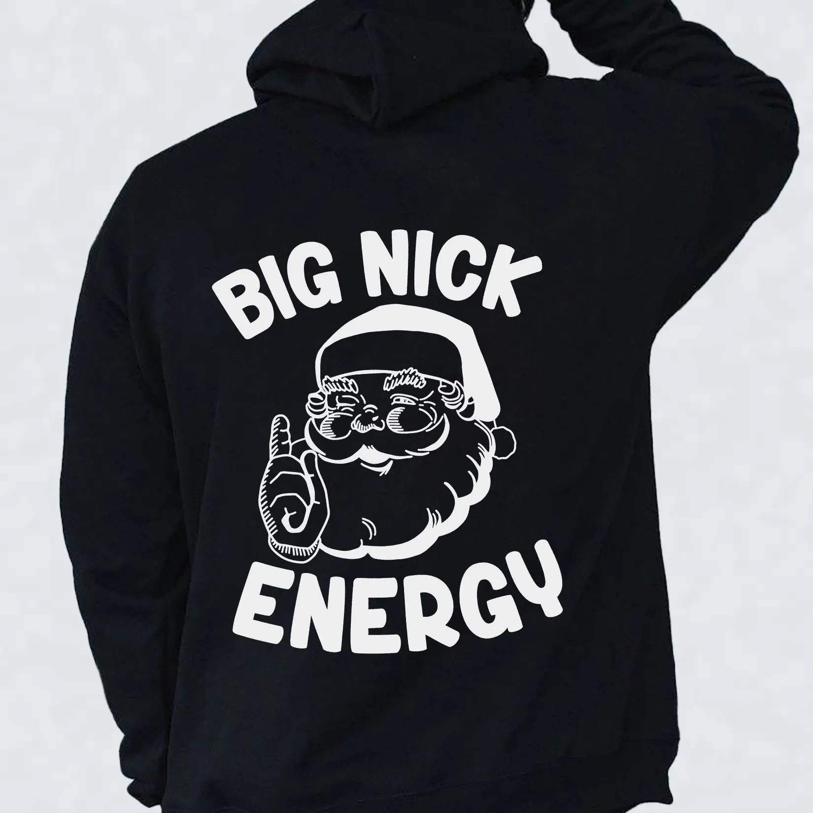 Большая толстовка с капюшоном Nick Energy, черно-белая, с портретным принтом, 2021, уличная одежда, пуловер большого размера, мужская шляпа с v-образным вывеском, карман-кенгуру  
Большая толстовка с капюшоном Nick Energy, черно-белая, с портретным принтом, 2021, уличная одежда, пуловер большого размера, мужская шляпа с v-образным вывеском, карман-кенгуру 