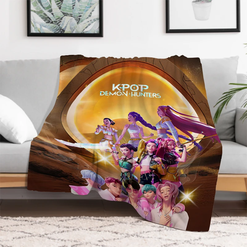 Anime K-Pop Demon Hunters Blanket Anime Action Flannel Novelty Warm Throw Blanket for Bed Sofa All Season Travel
Anime K-Pop Demon Hunters Blanket Anime Action Flannel Novelty Warm Throw Blanket for Bed Sofa All Season Travel