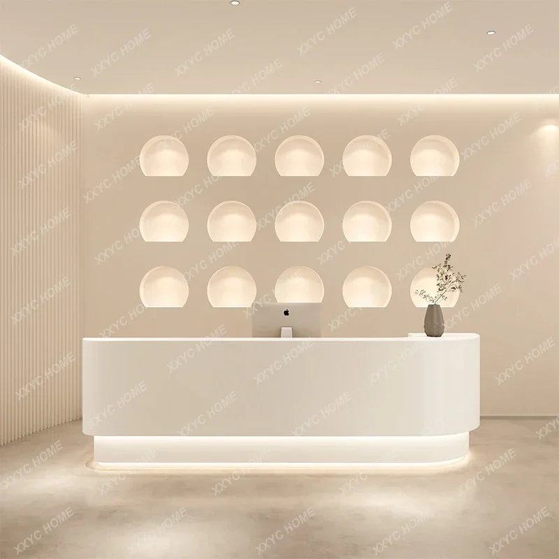 Clothing Store Reception Desks Logo Led Beige Cashier Front Reception Desks Restaurant Design Rezeption Theke Furniture Offi
Clothing Store Reception Desks Logo Led Beige Cashier Front Reception Desks Restaurant Design Rezeption Theke Furniture Offi