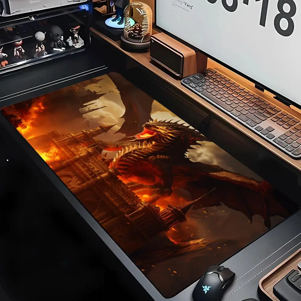 Large fire-breathing dragon Mouse pad gaming mats desk mat pc accessories expansion pads rubber anti-slip edge-locking process
Large fire-breathing dragon Mouse pad gaming mats desk mat pc accessories expansion pads rubber anti-slip edge-locking process