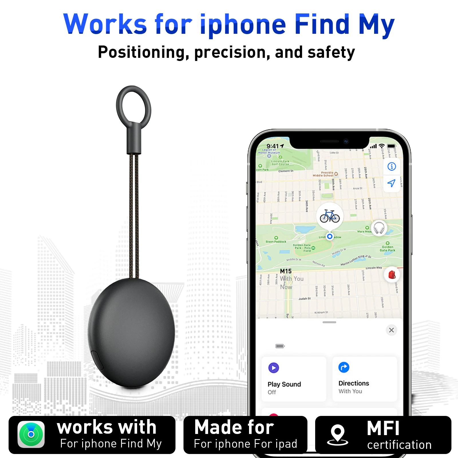 Mini Wireless Portable Item Tracker — Smart Anti-Loss Device, Item Finder, and Locator (Compatible with Find My — IOS Only)
Mini Wireless Portable Item Tracker — Smart Anti-Loss Device, Item Finder, and Locator (Compatible with Find My — IOS Only)