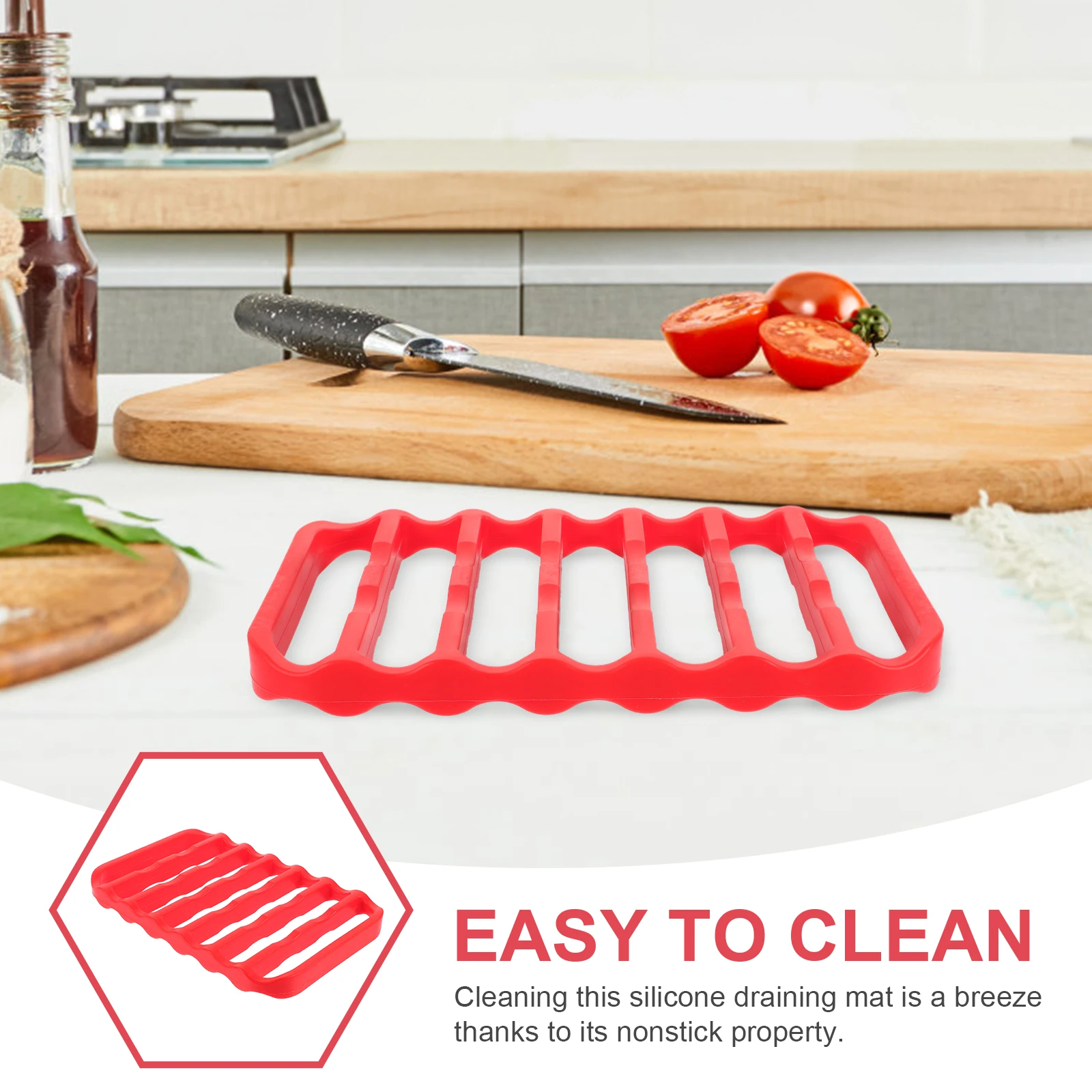 Silicone Roasting Red High Temp Resistant Non Stick Cooling Baking Cooking Silicone Roasting Rack Tool Heat Placemats
Silicone Roasting Red High Temp Resistant Non Stick Cooling Baking Cooking Silicone Roasting Rack Tool Heat Placemats